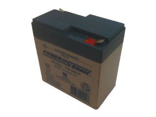 Powersonic PS 665   6 Volt/6.5 Amp Hour Sealed Lead Acid Battery with 0.250/0.187 Fast on Terminals Electronics
