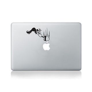 luigi hammering apple decal for macbook by vinyl revolution
