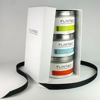 herbal tea infusion gift set by flint & co.