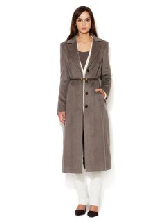 Wool Long Belted Overcoat by Escada