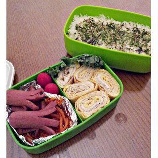 Bentgo All in One Stackable Lunch/Bento Box, Green Kitchen & Dining