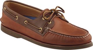Sperry Top Sider Gold Cup A/O 2 Eye   Orange/Brown/Navy Leather