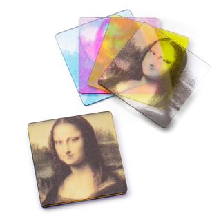 CMYK Mona Lisa Coasters