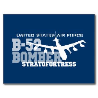 B 52 Aviation Air Force  Stratofortress Post Card