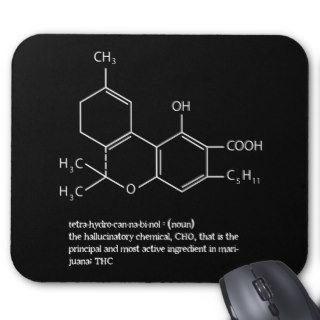 Thc molecule mouse pad