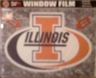 Illinois Fighting Illini Medium 8" Auto Window Film Glass Decal University of Automotive