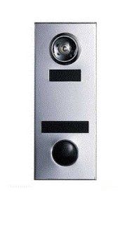 Auth Chimes 686 Auth florence Entry Door Chime with Viewer   Anodized Silver Finish   Doorbell Kits  