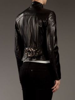 Gucci Belted Leather Jacket