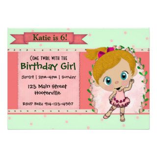 Blond Ballet or Dance Party Personalized Invite
