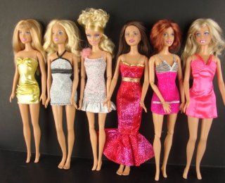 Set of 6 Designer Outfits Made to Fit the Barbie Doll with 6 Peices of Clothing Toys & Games