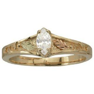10 Karat Gold, Ladies, Round Diamond Ring (8.5) Jewelry
