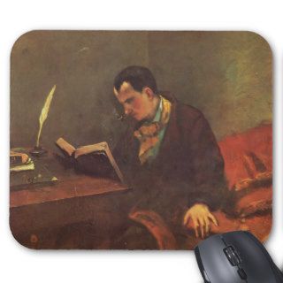 Gustave Courbet  Portrait of Charles Baudelaire Mouse Pads