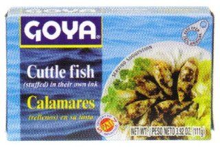 Goya Squid in their Own Ink (Stuffed) 3.92 oz  Fish Seafood  Grocery & Gourmet Food