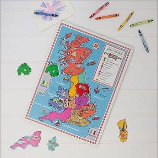 great britain map jigsaw by the contemporary home