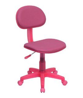 Flash Furniture BT 698 PINK GG Pink Fabric Ergonomic Task Chair   Kids Pink Desk Chair