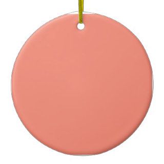 Melon. Pinkish Orange Background. Fashion Color Christmas Ornaments