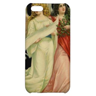 Vintage Illustration Victorian Christmas Angels Case For iPhone 5C