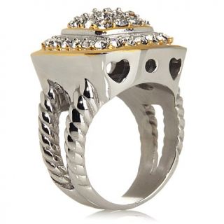 Emma Skye Jewelry Designs 2 Tone Bold Crystal Ring