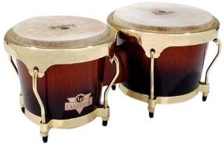 Latin Percussion LPC701 TSB Caliente Wood Bongos (Tobacco Burst) Musical Instruments