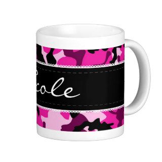 Personalized Pink Camouflage Hunting Coffee Mug