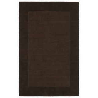 Borders Hand tufted Brown Wool Rug (36 X 53)