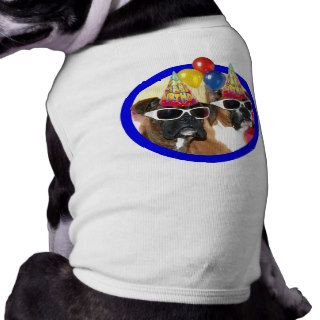 Happy Birthday Boxers dog shirt