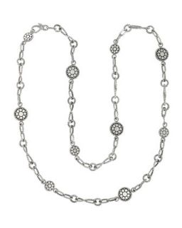 Sterling Silver Dot Sautoir Necklace