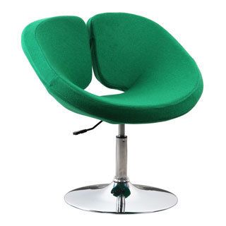 Pluto Green Wool Cashmere Adjustable Chair