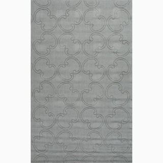 Handmade Gray Wool Te X Tured Rug (36 X 56)