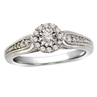 Cherished Promise Collection™ 1/5 CT. T.W. Diamond Frame Promise