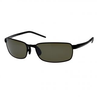 Serengeti Vento Satin Black Polarized Drivers Sunglasses