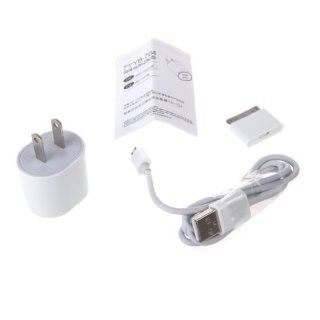 YOOBAO USB AC Adapter YB704WT Travel Wall Charger White, With Apple Connector and Micro USB Cable Electronics