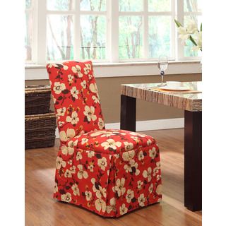 Floral Skirted Parson Dining Chair