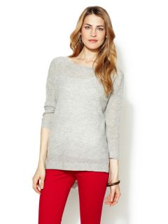 Cashmere Square Neck Pullover Sweater by White + Warren