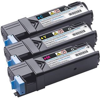 Dell 2150/ 2155 Compatible Cyan Yellow Magenta Toner Cartridge Set (pack Of 3)