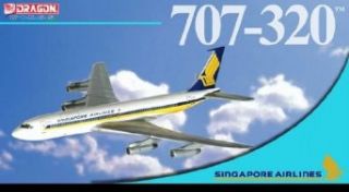 Dragon Models Singapore Airlines 707 320 Diecast Aircraft with Collectors Tin 9V BEY, Scale 1400 Toys & Games