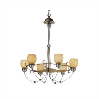 Zaneen Lighting Rimini Six Upward Light Chandelier in Vintage Gold Z6300VGO