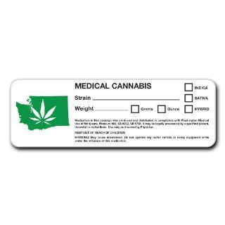 Washington Medical Use of Marijuana Labels (100 Labels) for Identifying Marijuana, Pot, and Weed Containers 