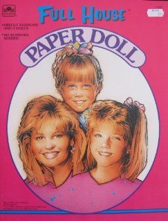 Golden FULL HOUSE PAPER DOLL Book UNCUT From TV Show w 3 DOLLS D.J., Stephanie & Michelle (1992) 