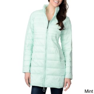 Nuage Leonardo Womens Stand Collar Faux Down Quilted Coat