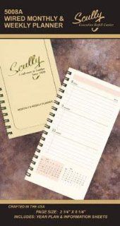 Scully Pocket Wire Bound Weekly Refill 2014  Agenda Pads 
