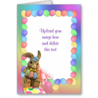 Easter Card bunny rainbow Photo  frame