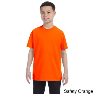Jerzees Youth Boys Heavyweight Blend T shirt Orange Size L (14 16)