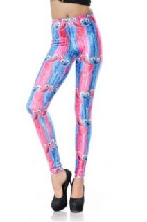 Women Galaxy Cosmic Neon Colorful Star War Stretchy Footless Leggings, Gift Idea