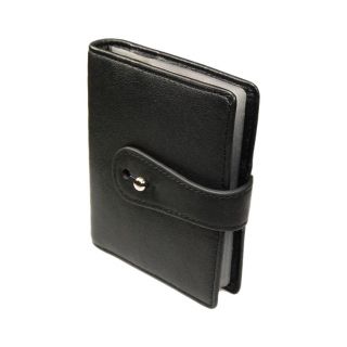 Castello Black Italian Nappa Leather Cardholder