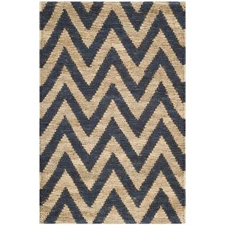 Safavieh Hand knotted Organica Blue/ Natural Jute Rug (26 X 4)