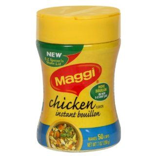 Maggi Instant Chicken Bouillon, 7 Ounce (Pack of 6)  Packaged Chicken Bouillons  Grocery & Gourmet Food
