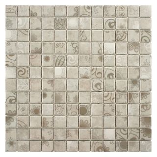 Somertile 12x12 Lace Grey 0.25 in Porcelain Mosaic Tile (pack Of 10)