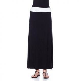 IMAN Global Chic Glam to the Max Pop of Color Maxi Skirt