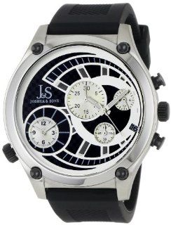 Joshua & Sons Men's JS713SS Dual Time Quartz Chronograph Watch Watches